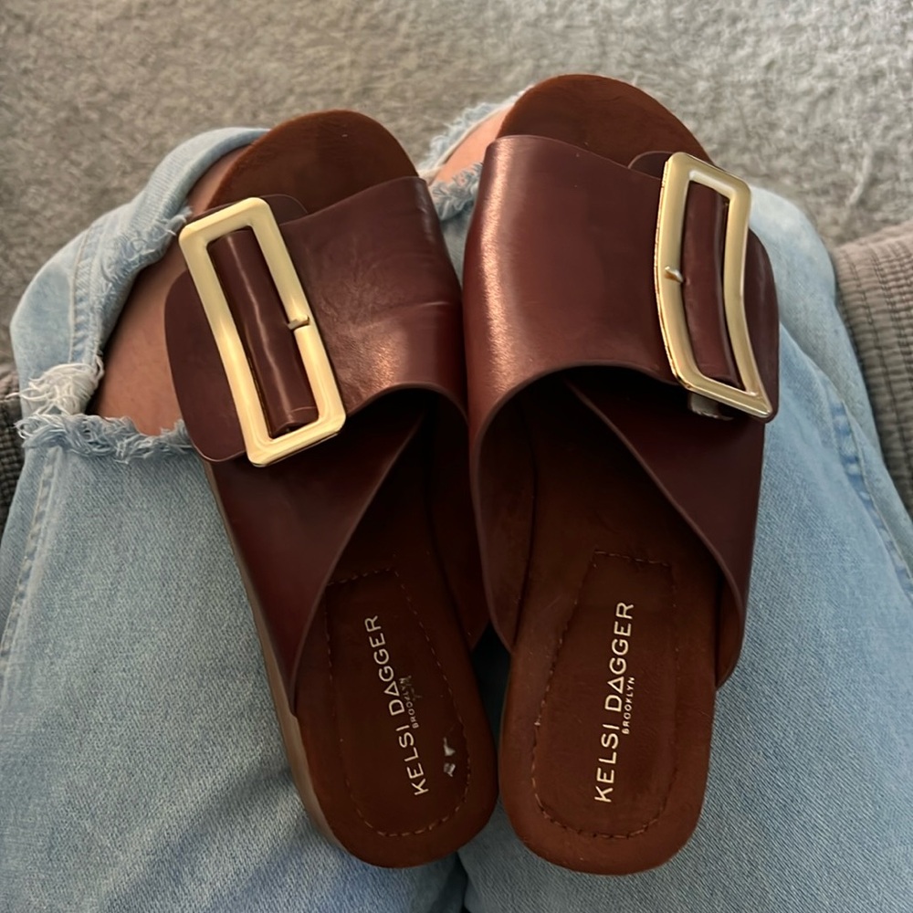Kelsi Dagger Dover Cider Platform Sandals New